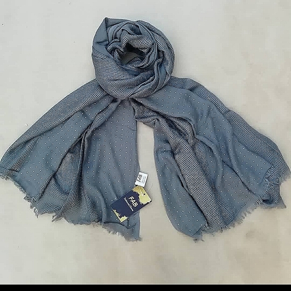 fab Accessories Accessories - Studd grey scarf